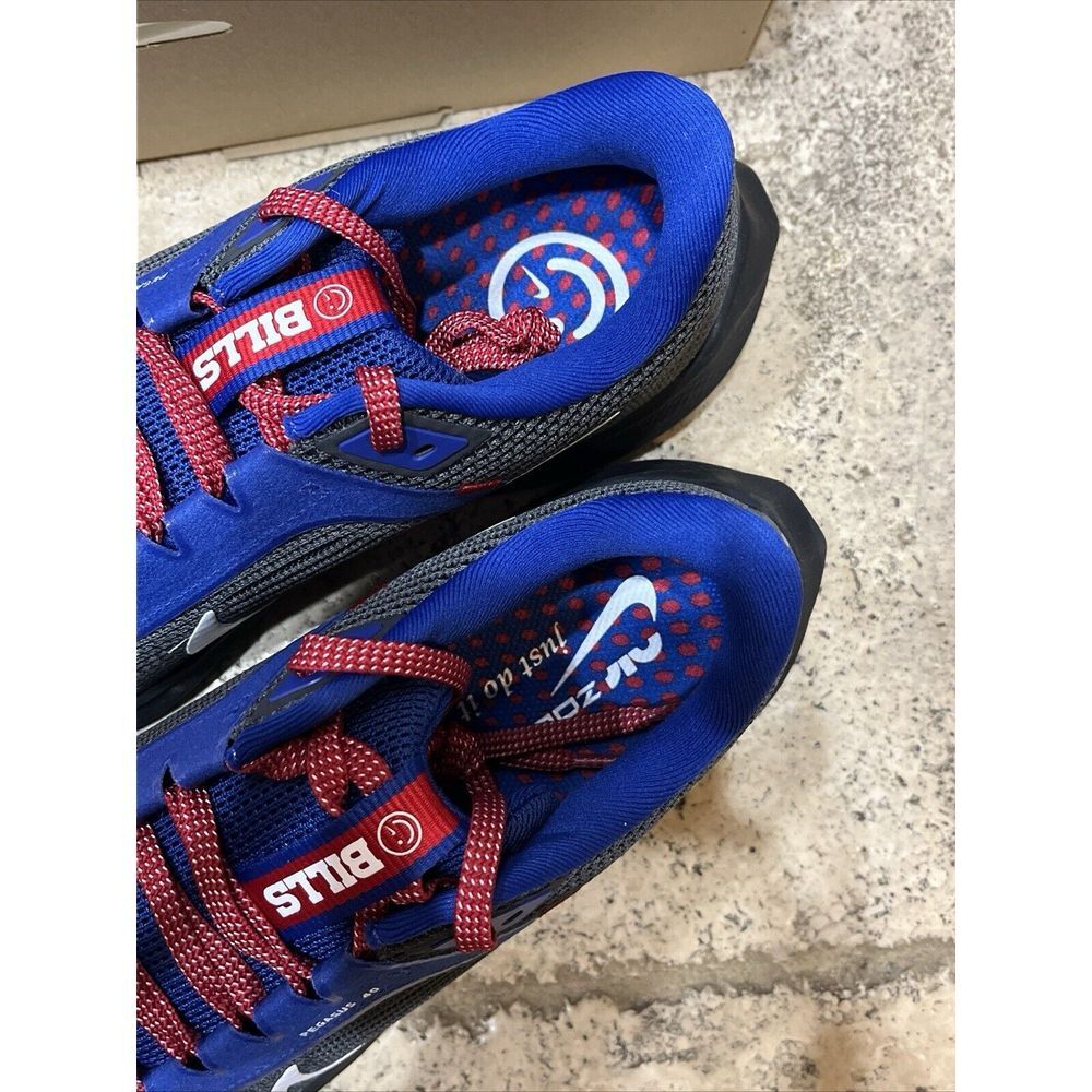 Nike Zoom Pegasus 40 Buffalo Bills NFL Mens Shoes Anthracite Blue DZ5976 001 NEW - Picture 7 of 7